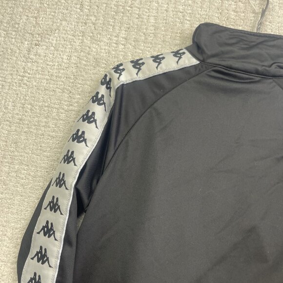 Kappa Black Track Jacket Omini Logo Tape Full Zip Retro Sportswear Women’s Sz S - Picture 14 of 14